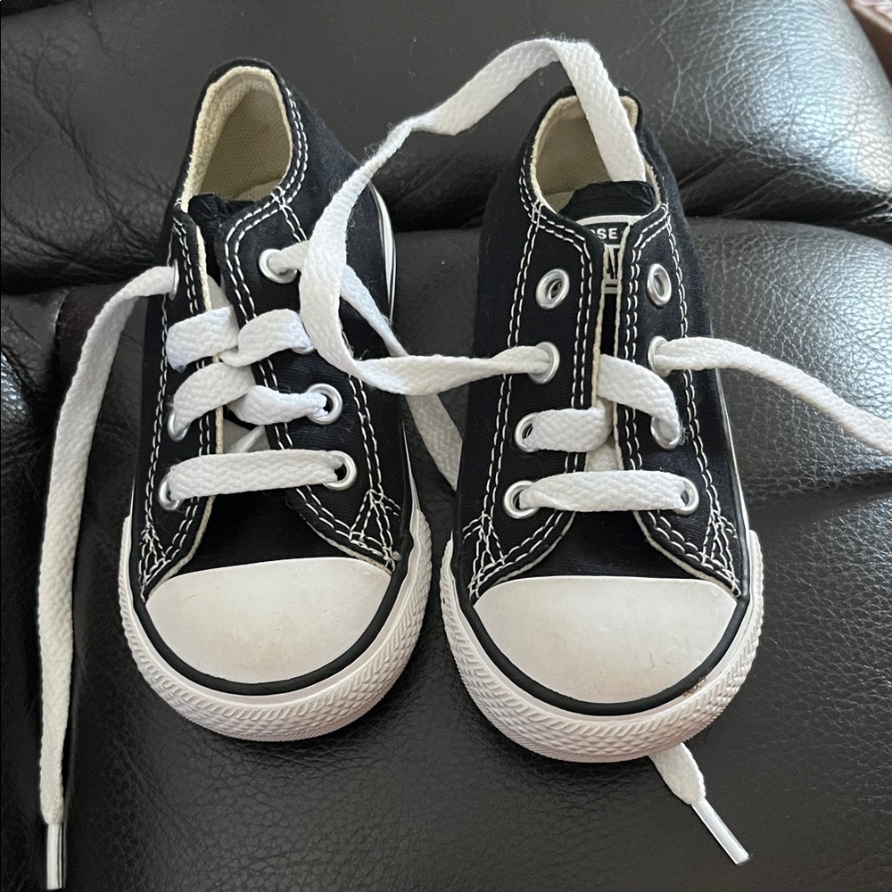 Converse Kids Black and White Sneakers